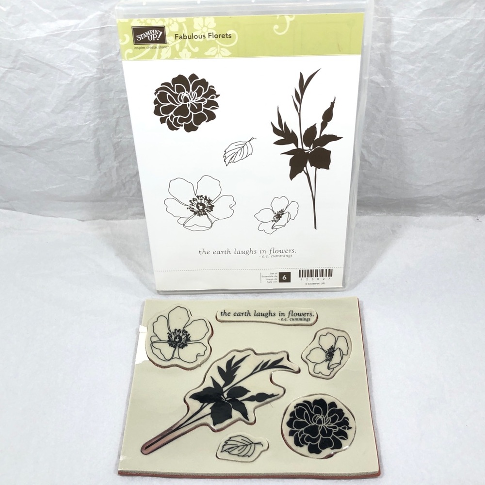 Stampin’ Up! FABULOUS FLORETS Stamps Set (6 stamps)  Item 123027